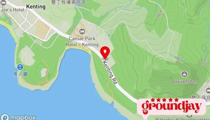 Ken Ding Shui Shi Jie Du Jia Cun 地圖 - Pingtung County, Hengchun Township