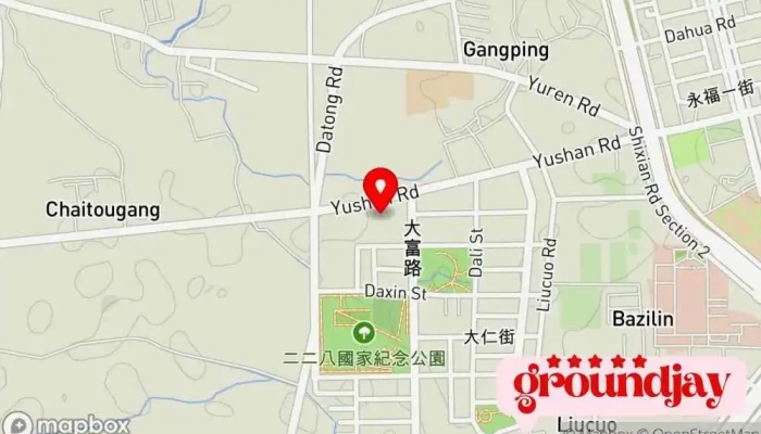 地图 快乐地球网  在 Chiayi City, West District