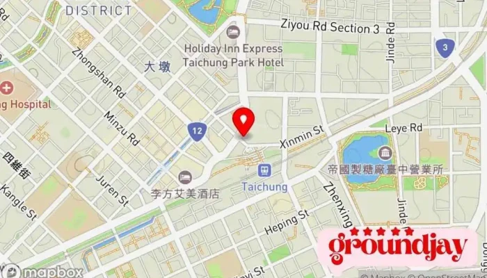 Lu Xiang Zi Zai Qing Lu Loosha Hostel 地圖 - Taichung City, Central District