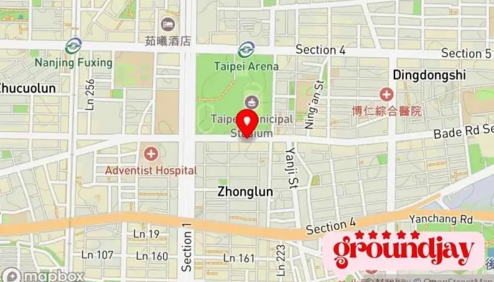 Min Shi Min Jian Quan Min Dian Shi Gong Si Tai Bei Zhong Xin 地圖 - Taipei City, Songshan District