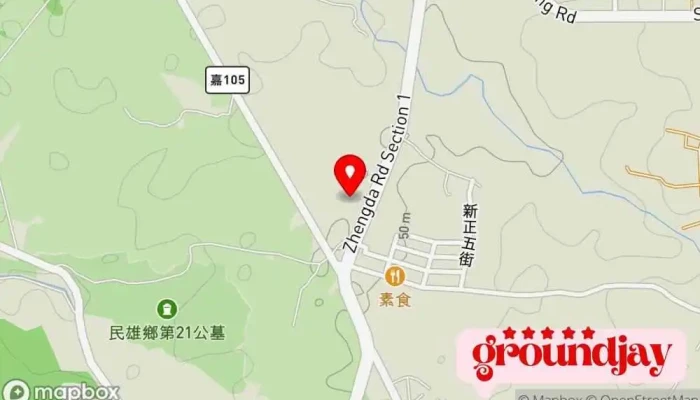 地图 民雄乡  在 嘉义县民雄乡