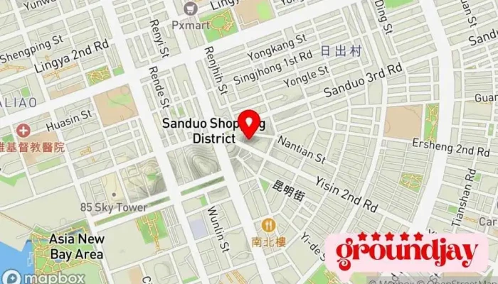 地图 名发晶阁 接待中心 公寓小区 在 Kaohsiung City, Cianjhen District