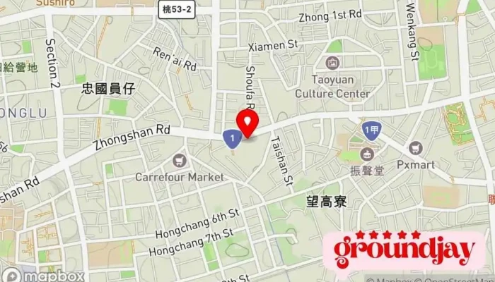Mo Fa Yun Duan Xing Xiao Gu Fen You Xian Gong Si 地圖 - Taoyuan City, Taoyuan District