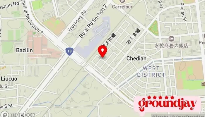 Mo Ke Ding Zhi 地圖 - Chiayi City, West District