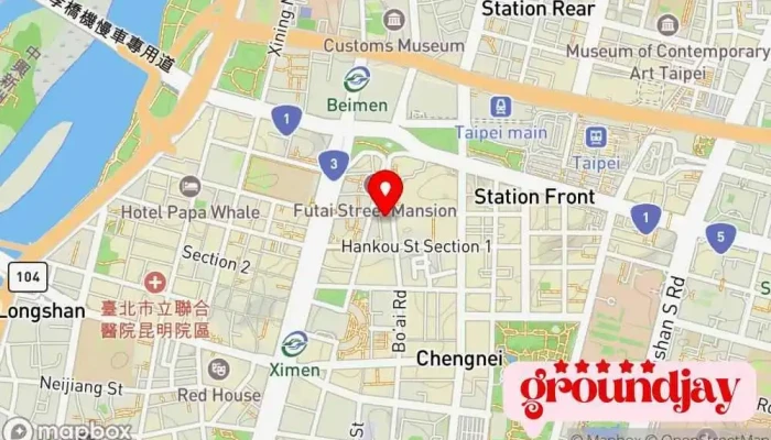 Nai De Ke Ji 地圖 - Taipei City, Zhongzheng District