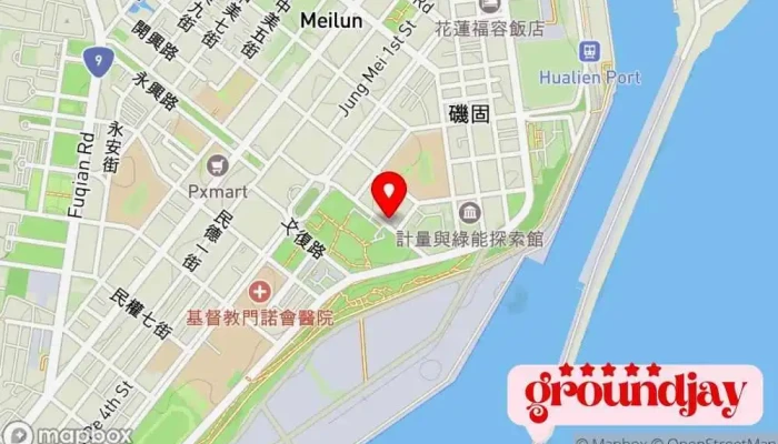 Nei Zheng Bu Guo Tu Guan Li Shu Bei Qu Du Shi Ji Chu Gong Cheng Fen Shu Hua Lian Ban Gong Shi 地圖 - Hualien County, Hualien City