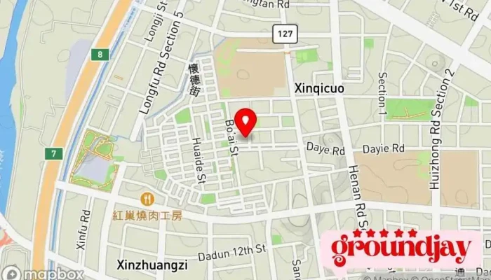 地图 內政部土地重劃工程處中區第一開發隊 政府机构 在 Taichung City, Nantun District