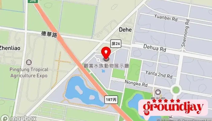 Nong Ye Ke Ji Yuan Qu Guan Shang Shui Zu Zhan Shi Ting 地圖 - Pingtung County, Changzhi Township