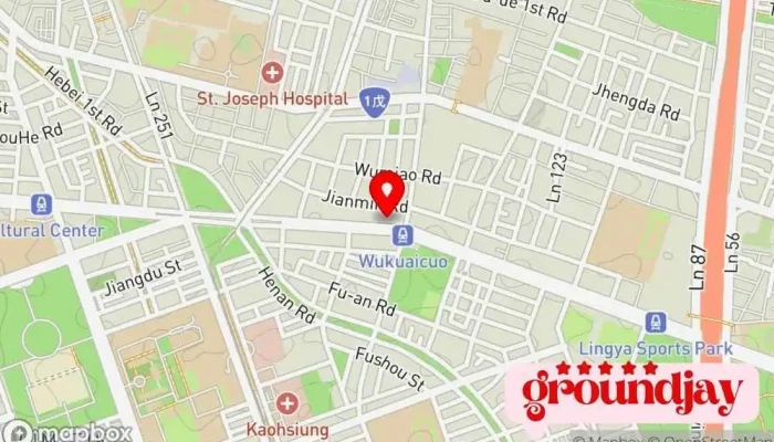 Ou Ma Shu Wei Zi Xun Gu Fen You Xian Gong Si Gao Xiong Fen Gong Si 地圖 - Kaohsiung City, Lingya District