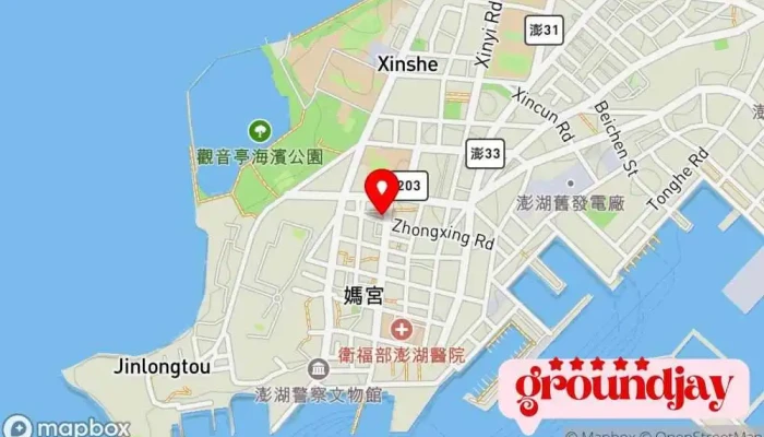 Peng Hu Wu Jiao Jia Nian Hua 地圖 - Penghu County, Magong City