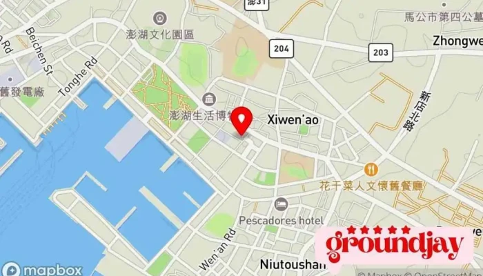 Peng Hu Xian Ma Gong Shi Hu Zheng Shi Wu Suo 地圖 - Penghu County, Magong City