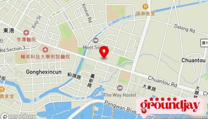 Ping Dong Xian Dong Gang Zhen Gong Suo 地圖 - Pingtung County, Donggang Township