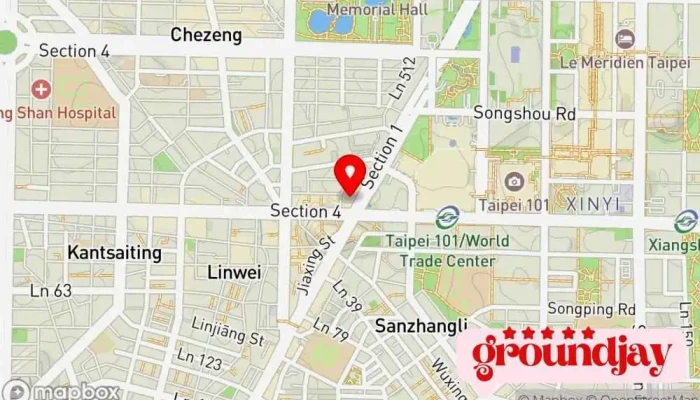 Qu Kuai Ke You Xian Gong Si 地圖 - Taipei City, Xinyi District