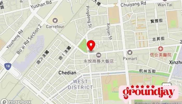 Quan Guo Dian Zi Digital City Xing Ye Xi Dian 地圖 - Chiayi City, West District