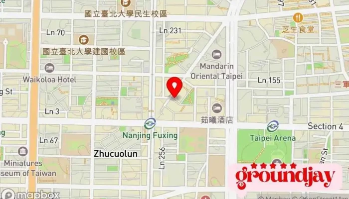 Quan Neng Shu Wei  Yuan Dian Ban Gong Shi  Wang Ye She Ji Wang Zhan Jian Zhi 地圖 - Taipei City, Songshan District