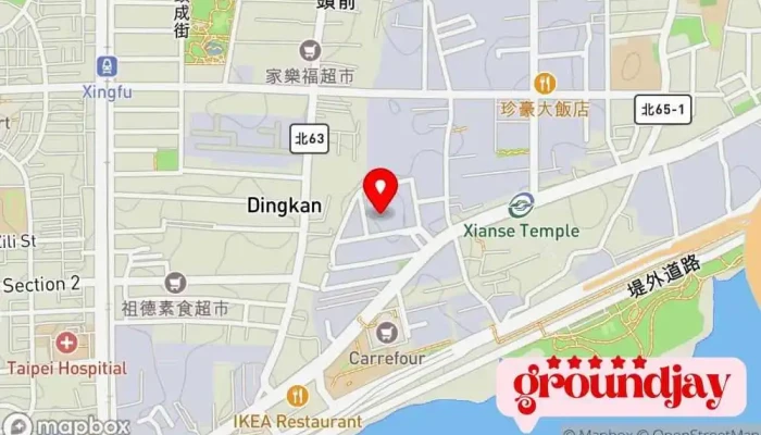 Quan Neng Shu Wei Tai Bei  San Zhong Yun Duan Ban Gong Shi 地圖 - New Taipei City, Sanchong District