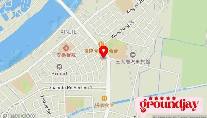 Rui Qi Min Su 地圖 - Pingtung County, Donggang Township
