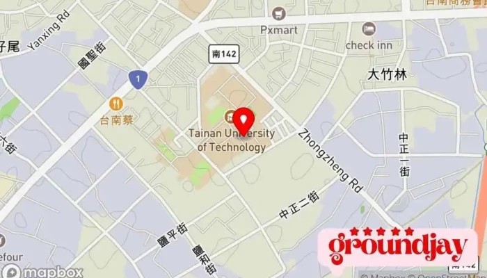地图 生活科技学院 学术院系 在 Tainan City, Yongkang District