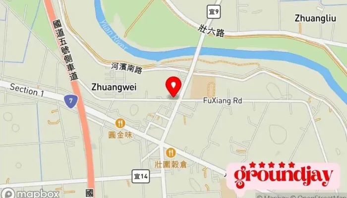 Sheng Li YesTuan Dui Yi Lan Zhuan Ye Chu 地圖 - Yilan County, Zhuangwei Township