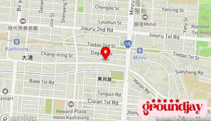 地图 史蒂芬金创意设计 设计工作室, 图文设计师, 互联网营销服务, 网站设计师 在 Kaohsiung City, Sanmin District