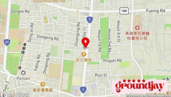 Shi Lin Dian Ji Tai Nan Fen Gong Si 地圖 - Tainan City, East District