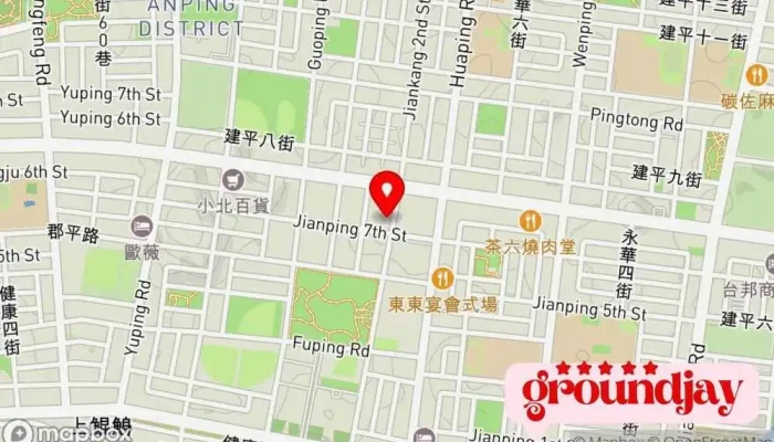 Sui Zhu Can Fa Shi Shui Zhu Zhuan Mai  Tai Nan An Ping Dian 地圖 - Tainan City, Anping District
