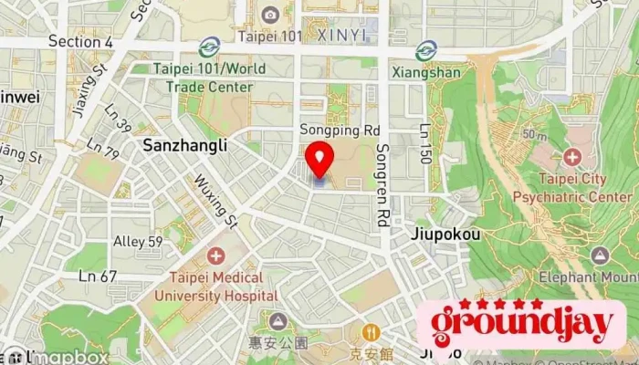 Tai Bei Shi Zheng Fu Di Zheng Ju Tu Di Kai Fa Zong Dui 地圖 - Taipei City, Xinyi District