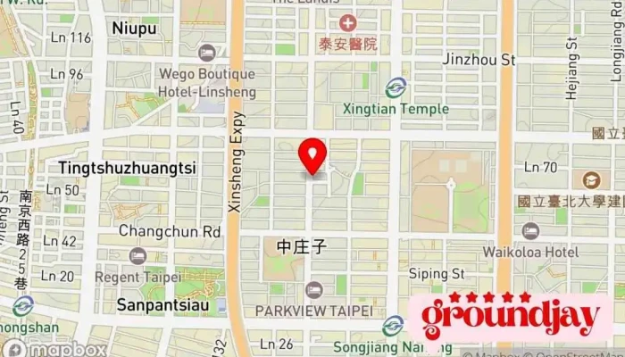 Tai Bei Wang Ye She Ji  Wang Dong Guang Gao Ke Ji Gu Fen You Xian Gong Si 地圖 - Taipei City, Zhongshan District