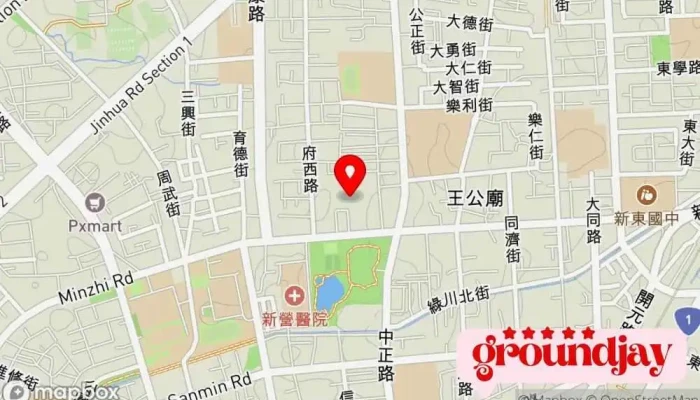 Tai Nan Shi Zheng Fu Jing Ji Fa Zhan Ju 地圖 - Tainan City, Xinying District