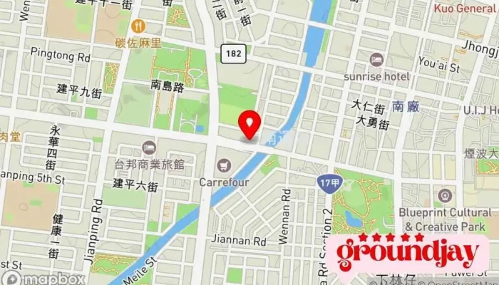 Tai Nan Tu Di Wang Chen Xian Liang 地圖 - Tainan City, West Central District