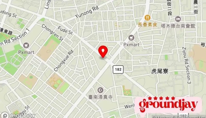 Tai Nan Wang Ye She Ji  SeoPai Ming  Hong Yu Wang Lu You Xian Gong Si 地圖 - Tainan City, East District