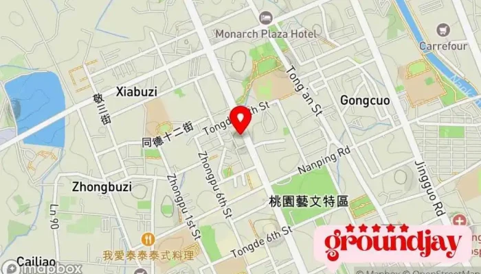 Tai Wan Ai Hua Dian Zi Gong Ye Gu Fen You Xian Gong Si 地圖 - Taoyuan City, Taoyuan District