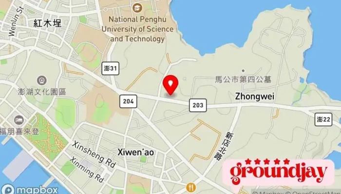 地图 台湾电力公司澎湖区营业处 电力公司 在 Penghu County, Magong City