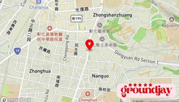 地图 台湾电力公司彰化区营业处 电力公司 在 Changhua County, Changhua City