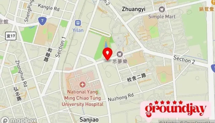 Tai Wan Fang Wu  Yi Lan Zhuan Yun Zhan Dian 地圖 - Yilan County, Yilan City