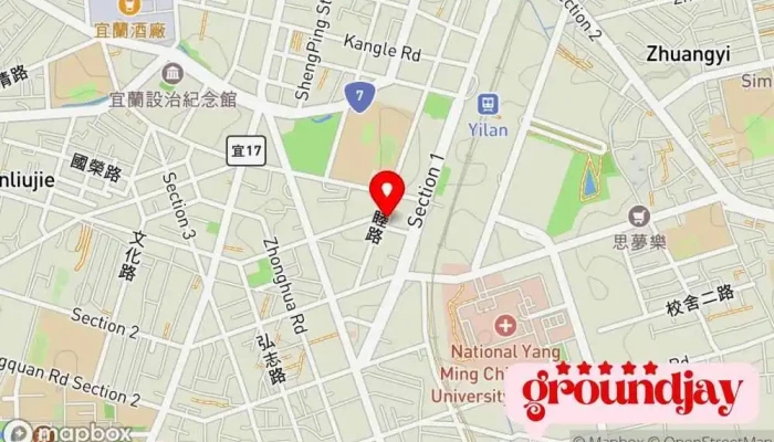 Tai Wan Fang Wu IYi Lan Zhan Qian Dian 地圖 - Yilan County, Yilan City