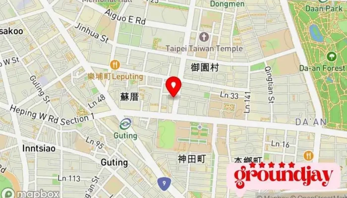 Tai Wan Gong Yi Xin Wen Wang 地圖 - Taipei City, Da’an District