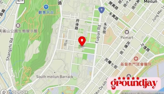 地图 台湾花莲地方法院 市法院 在 Hualien County, Hualien City
