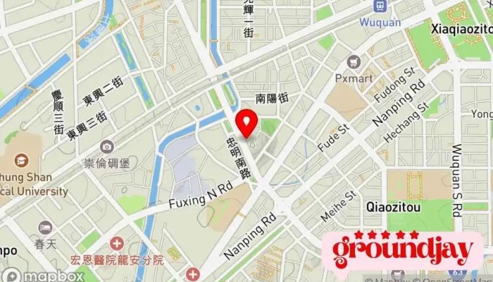 Tai Wan Kuan Yun Gu Fen You Xian Gong Si 地圖 - Taichung City, South District