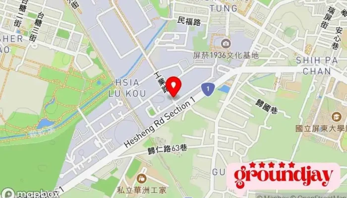 Tai Wan Tai Jin Gu Fen You Xian Gong Si 地圖 - Pingtung County, Pingtung City