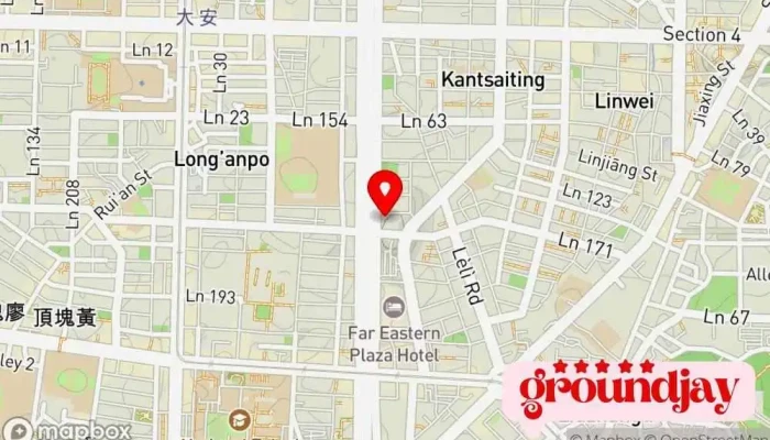 Tai Wan Wang Lu Ji Dian Zi Shang Wu Chan Ye Fa Zhan Xie Hui 地圖 - Taipei City, Da’an District