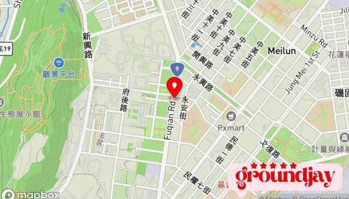 Tai Wan Xin Wen Yun Qi Ye She 地圖 - Hualien County, Hualien City