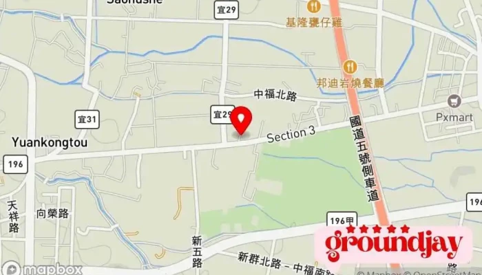 Tai Wan Zhai Pei Tong Yi Lan Ying Ye Suo 地圖 - Yilan County, Wujie Township