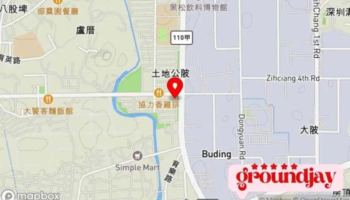 Tai Xiao Mi Bian Dang 地圖 - Taoyuan City, Zhongli District