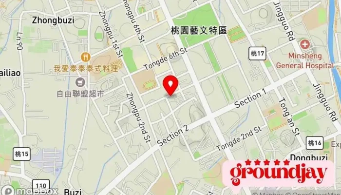 Tao Yuan Dian Zi Bao 地圖 - Taoyuan City, Taoyuan District