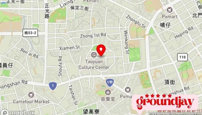 地图 桃园市  在 桃园市