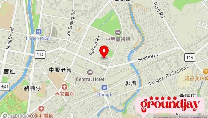 Tian Kong Shu Wei You Xian Gong Si 地圖 - Taoyuan City, Zhongli District