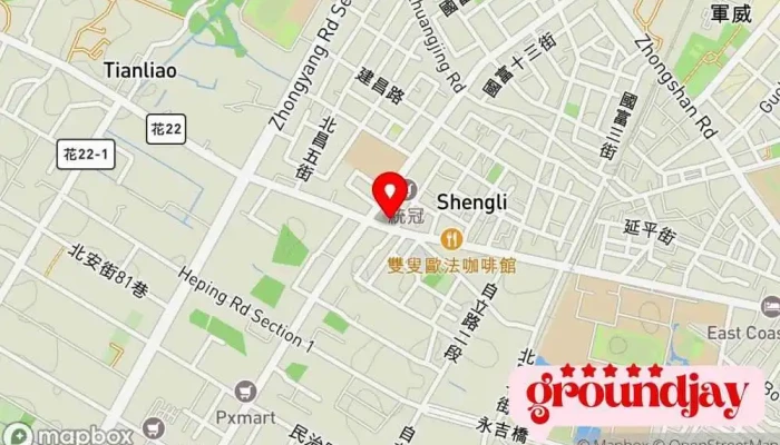 Tian Shi Yuan Fang Nong Di Gong Cheng Gu Wen Gong Si 地圖 - Hualien County, Ji’an Township
