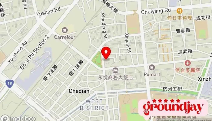 地图 網路客棧 网吧 在 Chiayi City, West District