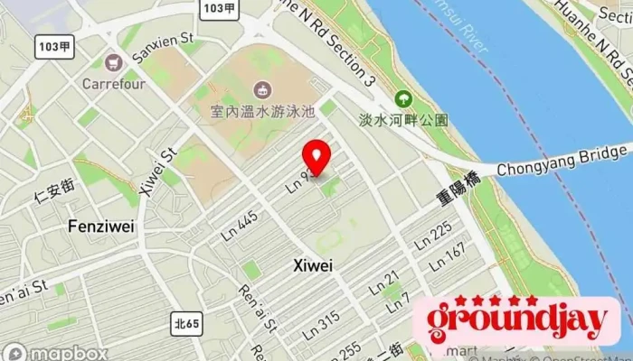 Wei Ke Qi You Xian Gong Si Ke Zhi Hua Sheng Huo Ju Jia Li Pin Ban Fu Zhi Fu Zhi Zuo 地圖 - New Taipei City, Sanchong District